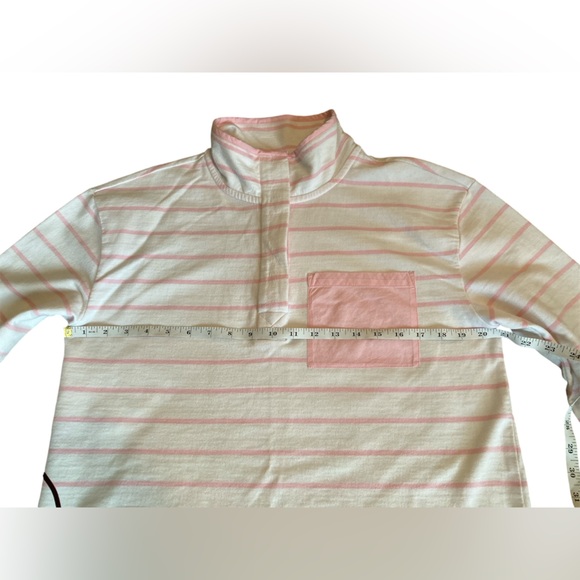 crown & ivy Striped mock neck Pullover Sweatshirt. Size Small. - Picture 8 of 14